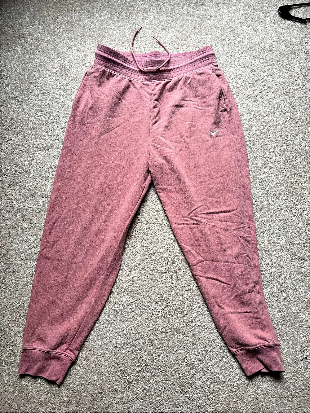Nike Dri-FIT French Terry Joggers Pink Size Large
